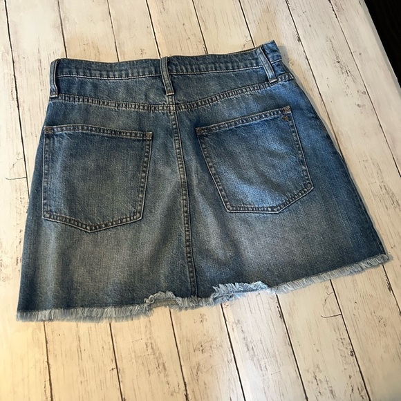 NWOT Madewell Rigid Denim A-Line Skirt Size 30 - Picture 2 of 9